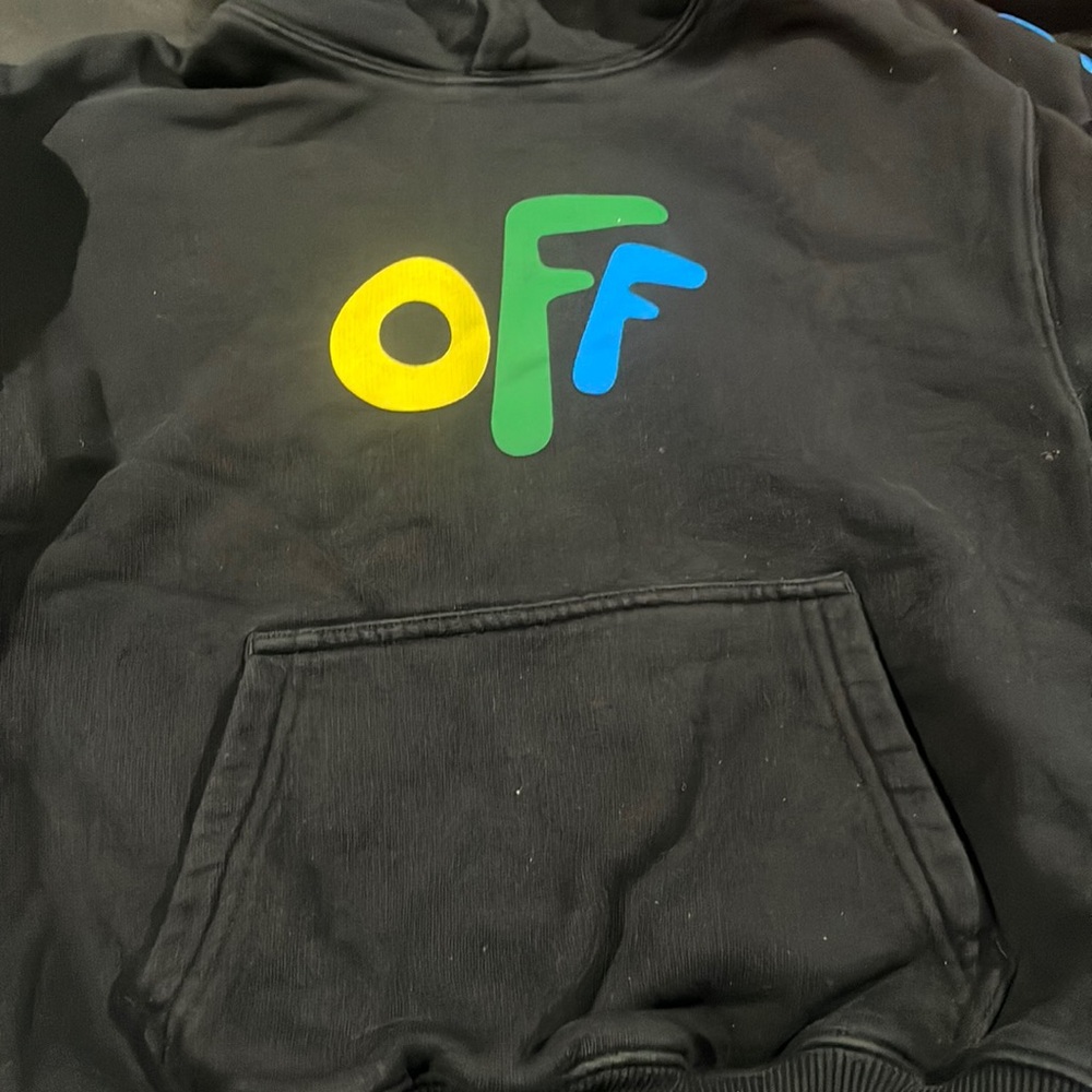 Off white black hoodie